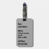 Secret Beach Hawaiian Surfboards - Neutral Bagagelabel (Achterkant verticaal)