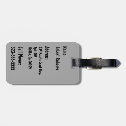 Secret Beach Hawaiian Surfboards - Neutral Bagagelabel (Achterkant horizontaal)