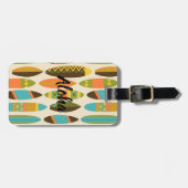 Secret Beach Hawaiian Surfboards - Turquoise Bagagelabel (Voorkant horizontaal)