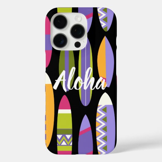 Secret Beach Hawaiian Surfboards - Zwart Case-Mate iPhone Case (Achterkant)