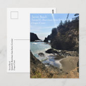 Secret Beach, Samuel H. Boardman, Oregon Briefkaart (Voorkant / Achterkant)