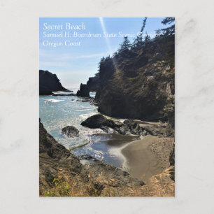 Secret Beach, Samuel H. Boardman, Oregon Briefkaart