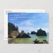 Secret Beach, Samuel H. Boardman, Oregon Briefkaart (Voorkant / Achterkant)