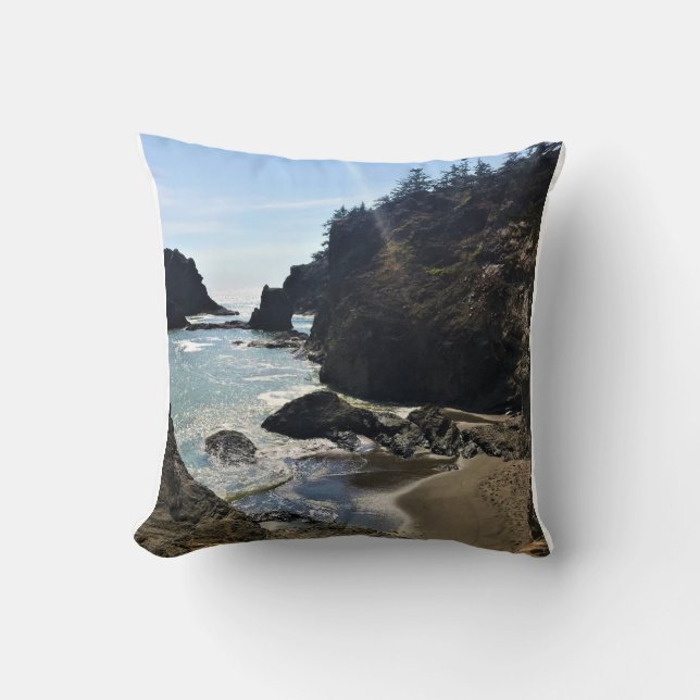 Secret Beach, Samuel H. Boardman, Oregon Kussen (Voorkant)