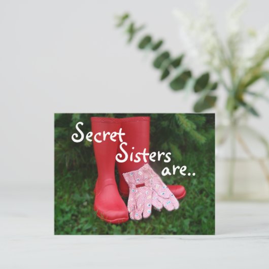 Secret Boots Briefkaart 2- aanpassen (Staand voorkant)