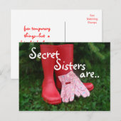 Secret Boots Briefkaart 2- aanpassen (Voorkant / Achterkant)