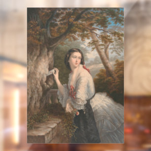 Secret Corresponde: Meisje Notitie bij Verboden Li Raamsticker