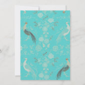 Secret d'Indochine luxe chinoiserie patroon Kaart (Achterkant)