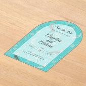 Secret d'Indochine luxury Chinoiserie pattern Acryl Uitnodigingen (Laagn)