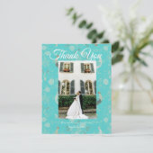 Secret d'Indochine Wedding Thank You Card Bedankkaart (Staand voorkant)