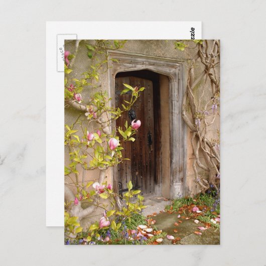 Secret Fairy Door magisch land / Bloemd Koninkrijk Briefkaart (Voorkant / Achterkant)