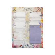 Secret Garden 7-daagse maaltijdplanner scheurblokn