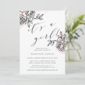 Secret Garden Baby shower Invitation Kaart (Staand voorkant)