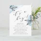 Secret Garden Baby shower Invitation Kaart (Staand voorkant)