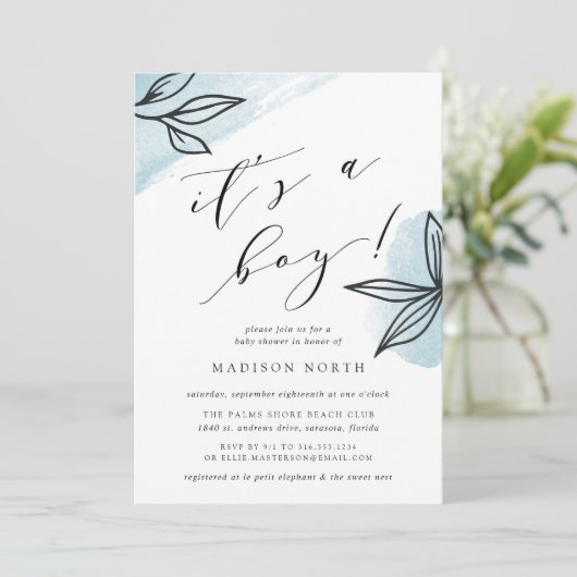 Secret Garden Baby shower Invitation Kaart (Staand voorkant)