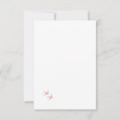 Secret Garden Blush Floral Woodland Wedding RSVP (Achterkant)