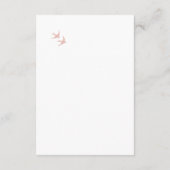 Secret Garden Blush Lovebird Wedding Details Informatiekaartje (Achterkant)