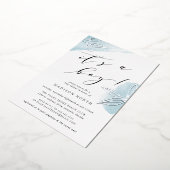 Secret Garden Botanisch Baby shower Folie Uitnodiging (Gedraaid)