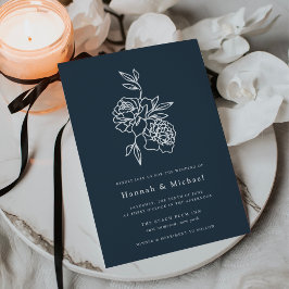 Secret Garden bruiloft uitnodiging | Marine