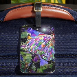 Secret Garden Butterfly Bagagelabel