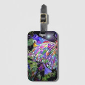 Secret Garden Butterfly Bagagelabel (Voorkant (verticaal))