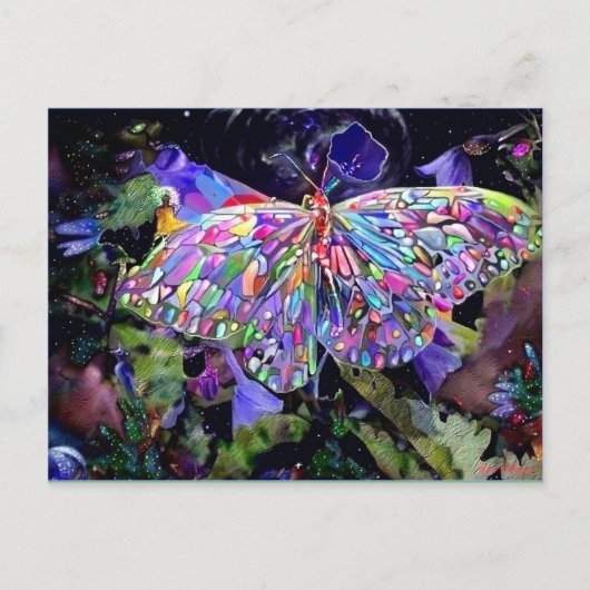 Secret Garden Butterfly Briefkaart (Voorkant)