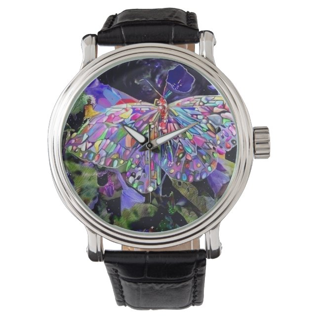 Secret Garden Butterfly Horloge (Voorkant)