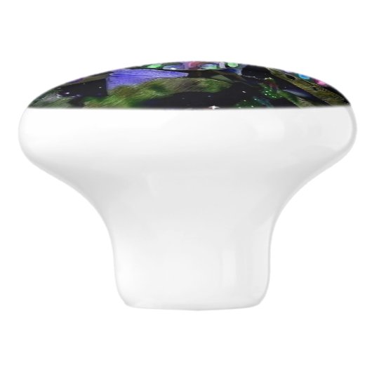 Secret Garden Butterfly Keramische Knop (Zijkant)