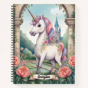 Secret Garden Eenhoorn Gepersonaliseerde Kinderen Notitieboek