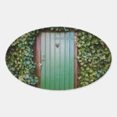 Secret Garden Envelope Seal Ovale Sticker (Voorkant)