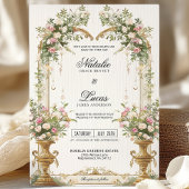 Secret Garden Floral Arch Uitnodiging voor een bru