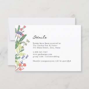 Secret Garden Floral bruiloft Details Kaart