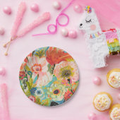 Secret Garden Floral III Papieren Bordje (Feest)