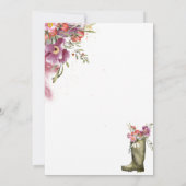 Secret Garden Foliage | Coupleboots Rustic Wedding Save The Date (Achterkant)