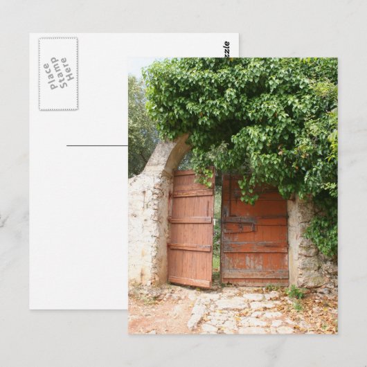 Secret Garden Gate Briefkaart (Voorkant / Achterkant)