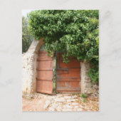 Secret Garden Gate Briefkaart (Voorkant)