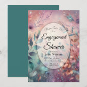 Secret Garden in Evening Glow Verloving Shower Kaart (Voorkant / Achterkant)