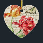 Secret Garden Keramisch Ornament<br><div class="desc">collage</div>