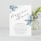Secret Garden Lingerie Shower Invitation Kaart (Staand voorkant)