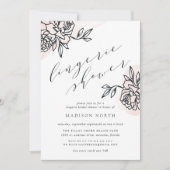 Secret Garden Lingerie Shower Invitation Kaart (Voorkant)