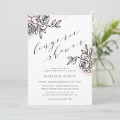 Secret Garden Lingerie Shower Invitation Kaart (Staand voorkant)