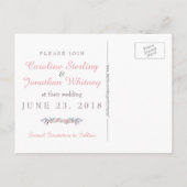 Secret Garden Mason Jar Save the Date Briefkaart (Achterkant)