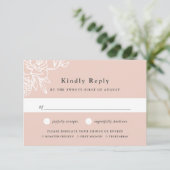 Secret Garden Meal Choice RSVP-kaart RSVP Kaartje (Staand voorkant)