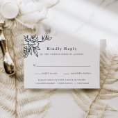 Secret Garden Meal Choice RSVP-kaart RSVP Kaartje