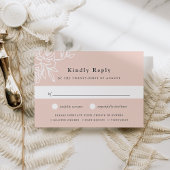 Secret Garden Meal Choice RSVP-kaart RSVP Kaartje