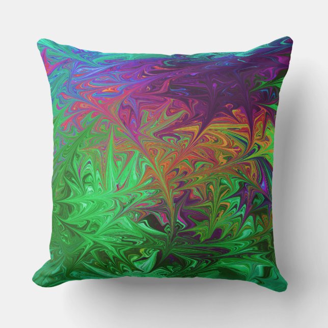 Secret Garden Modern Abstracte Pillow Kussen (Voorkant)