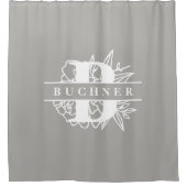 Secret Garden Monogram Douchegordijn (Voorkant)