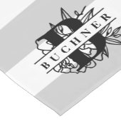 Secret Garden Monogram Stripe Korte Tafelloper (Hoek)