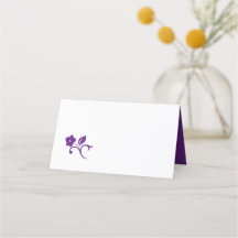 Secret Garden Paarse Floral Lovebird Wedding