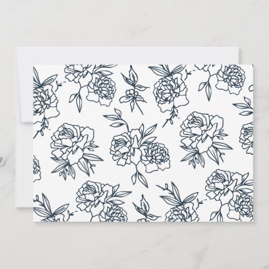 Secret Garden Rehearsal Dinner Invitation Kaart (Achterkant)